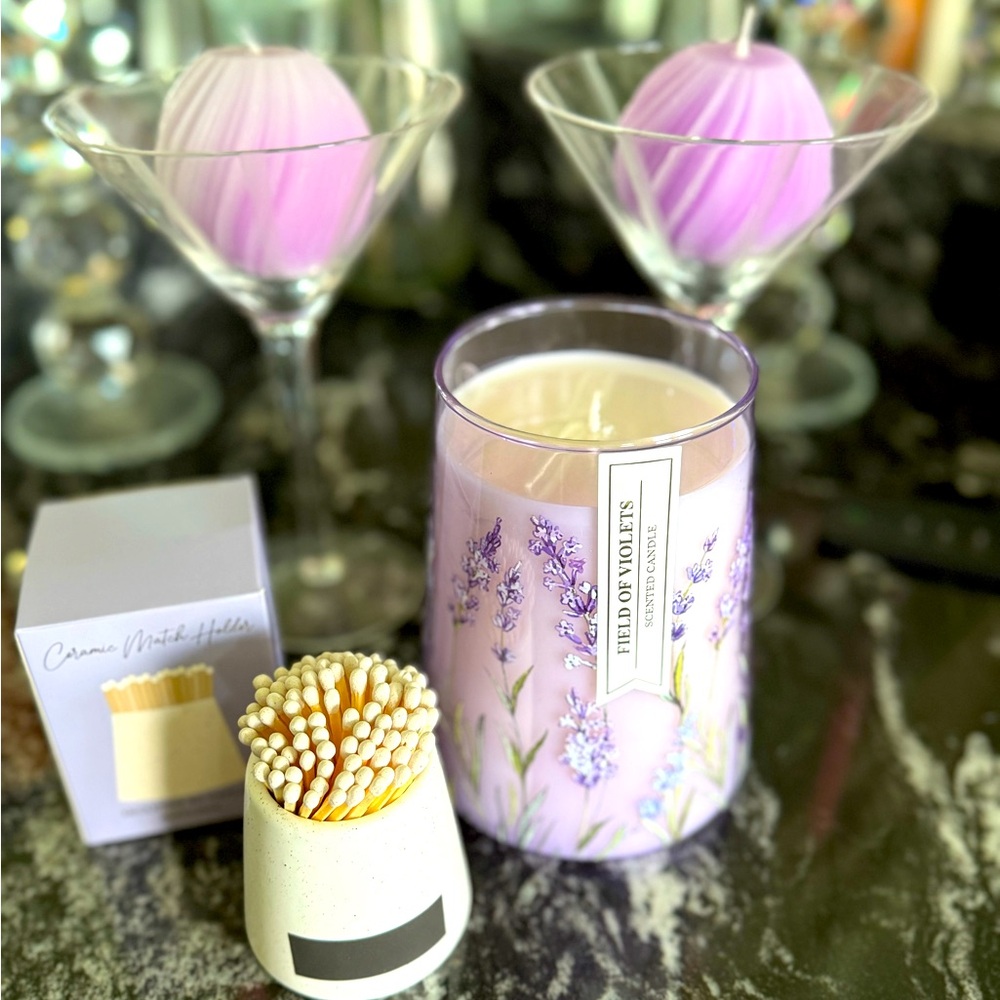 Field of Violets Scented Candle Bundle